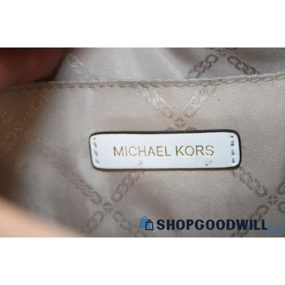 Michael Kors Rare Red/White Jet Set Camera Bag With Removable Guitar Strap